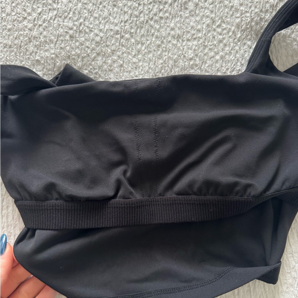 CRZ Yoga Black Square Neck Tank - Picture 3 of 3